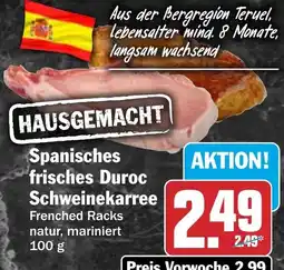 HIT Ullrich Spanisches frisches Duroc Schweinekarree Angebot