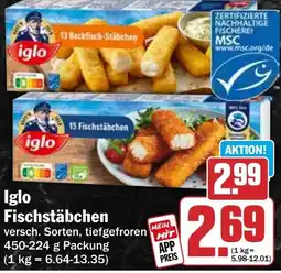 HIT Ullrich Iglo Fischstäbchen Angebot