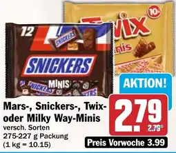 HIT Ullrich Mars-, Snickers-, Twix- oder Milky Way-Minis Angebot
