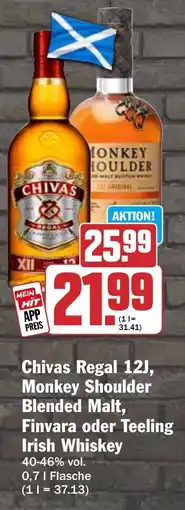 HIT Ullrich Chivas Regal 12J, Monkey Shoulder Blended Malt, Finvara oder Teeling Irish Whiskey Angebot