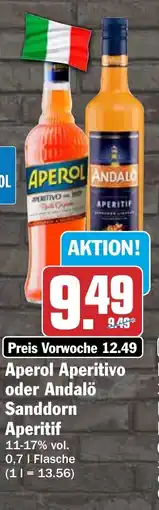 HIT Ullrich Aperol Aperitivo oder Andalö Sanddorn Aperitif Angebot