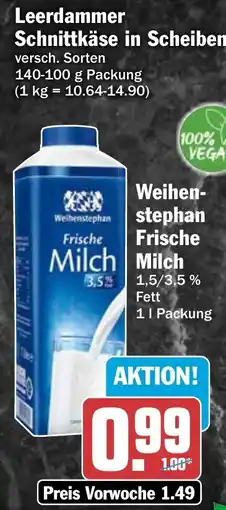 HIT Ullrich Weihenstephan Frische Milch Angebot