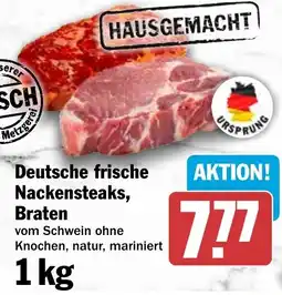 HIT Ullrich Deutsche frische Nackensteaks, Braten Angebot