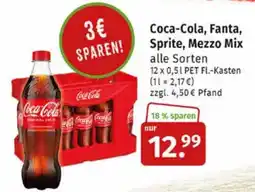 Markgrafen Coca-Cola, Fanta, Sprite, Mezzo Mix Angebot