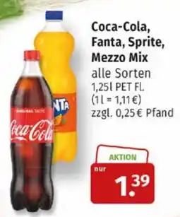 Markgrafen Coca-Cola, Fanta, Sprite, Mezzo Mix Angebot