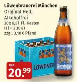 Markgrafen Löwenbrauerei München Original Hell, Alkoholfrei Angebot