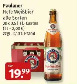 Markgrafen Paulaner Hefe Weißbier Angebot