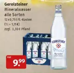 Markgrafen Gerolsteiner Mineralwasser Angebot