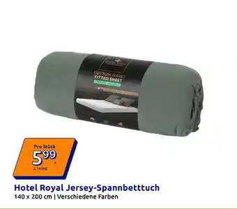 Action Hotel Royal Jersey-Spannbetttuch Angebot