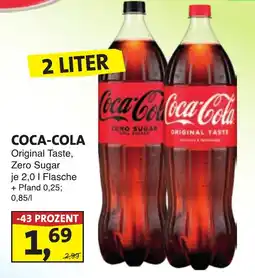 Lösch Depot Coca-Cola Original Taste, Zero Sugar Angebot