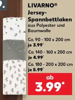 Kaufland LIVARNO Jersey-Spannbettlaken Angebot