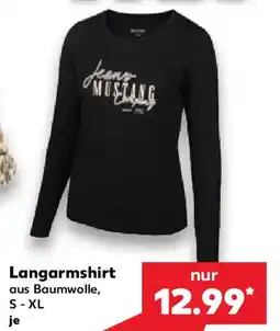 Kaufland MUSTANG Langarmshirt Angebot