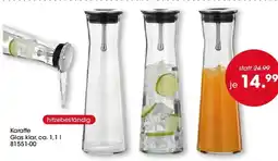 Möbel Martin Karaffe Glas klar Angebot