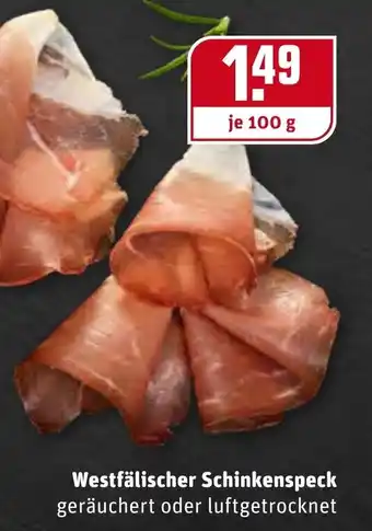 REWE Kaufpark Westfälischer Schinkenspeck 100g Angebot