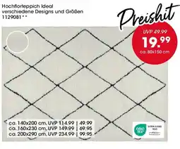 Möbel Martin Hochflor teppich Ideal Angebot