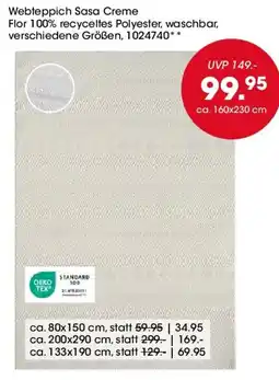 Möbel Martin Webteppich Sasa Creme Angebot