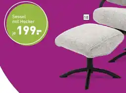 Möbel Martin Sessel mit Hocker Angebot