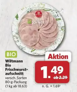 Combi Wiltmann Bio Frischwurstaufschnitt Angebot