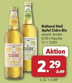Combi Kelterei Heil Apfel Cidre Bio Angebot