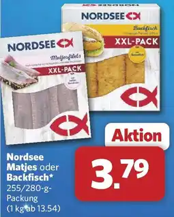 Combi Nordsee Matjes oder Backfisch Angebot
