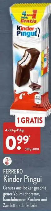 Aldi Nord Ferrero Kinder Pingui 4x30g Angebot