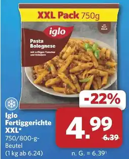 Combi Iglo Fertiggerichte XXL Angebot