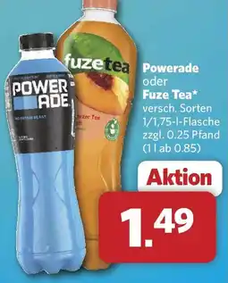 Combi Powerade oder Fuze Tea Angebot
