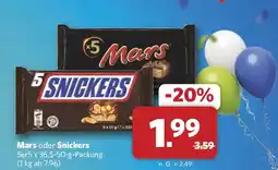 Combi Mars oder Snickers Angebot
