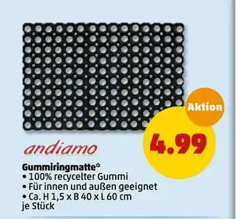 PENNY Andiamo Gummiringmatte Angebot