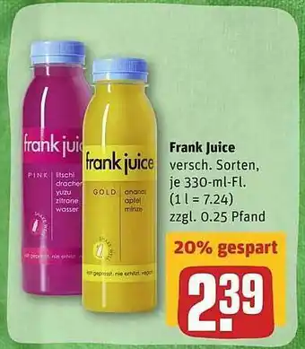 REWE Frank Juice Angebot