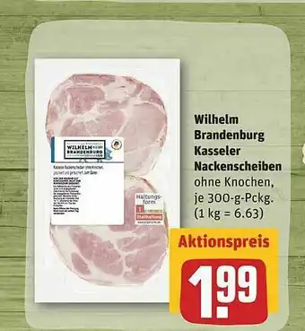 REWE Wilhelm Brandenburg Kasseler Nackenscheiben Angebot