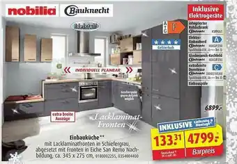 ROLLER Nobilia & Bauknecht Einbauküche Angebot