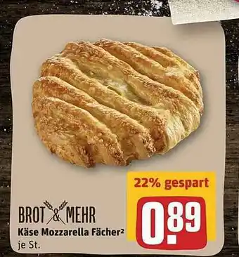 REWE Brot & Mehr Käse Mozzarella Fächer² Angebot