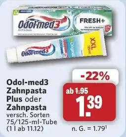 Combi Odol-med3 Zahnpasta Angebot