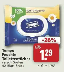 Combi Tempo Feuchte Toiletten­tücher Angebot