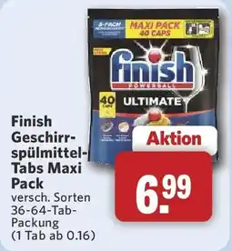 Combi Finish Geschirrspülmittel-Tabs Maxi Pack Angebot