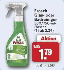 Combi Frosch Glas- oder Badreiniger Angebot
