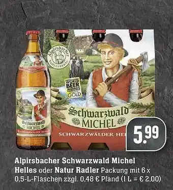 Scheck-in-Center Alpirsbacher Schwarzwald Michel Helles Oder Natur Radler Angebot