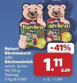 Combi Reinert Bärchenwurst oder Bärchenstreich Angebot