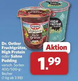 Combi Dr. Oetker Fruchtgrütze, High Protein oder Sahne Pudding Angebot
