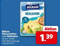 Combi Milram Käsescheiben oder Reibekäse Angebot