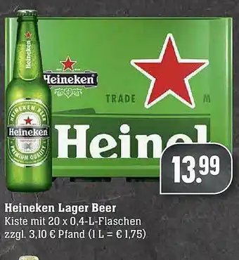 Scheck-in-Center Heineken Lager Beer Angebot