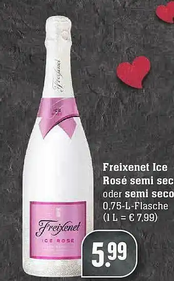 Scheck-in-Center Freixenet Ice Rosé Semi Sec Oder Semi Seco Angebot