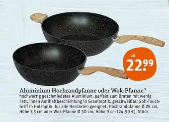 tegut Aluminium Hochrandpfanne Oder Wok-pfanne Angebot