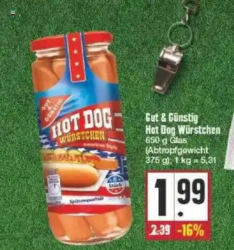 Edeka Gut & Günstig Hot Dog Würstchen Angebot