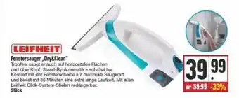 Edeka Leifheit Fenstersauger „dry&clean“ Angebot