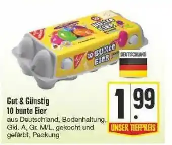 Edeka Gut & Günstig 10 Bunte Eier Angebot