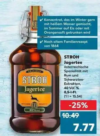 Kaufland Stroh Jagertee Angebot