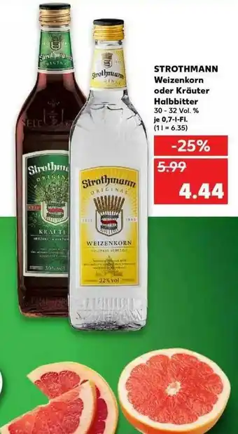 Kaufland Strothmann Weizenkorn Oder Kräuter Halbbitter Angebot