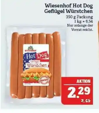 Marktkauf Wiesenhof Hot Dog Geflügel Würstchen Angebot